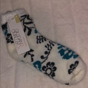 Gillian and O’Malley fuzzy socks